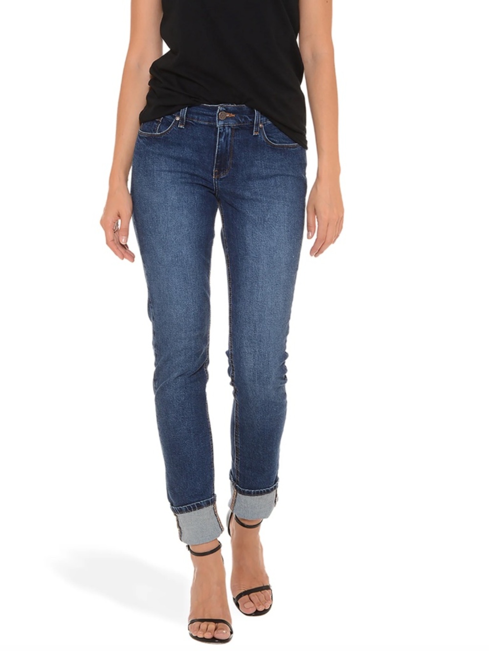 Mott & Bow Straight Ridge Boyfriend Jeans